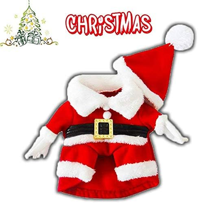 Dog Christmas Costumes with Hat Dog Santa Costume Dog Xmas Costume for