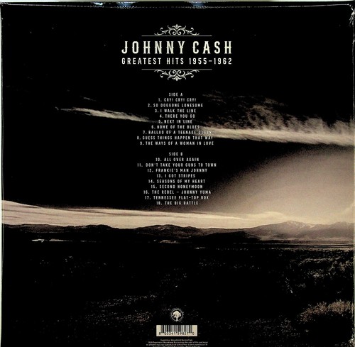 JOHNNY CASH Greatest Hits 1955-62 Best of LP NEW Coloured Vinyl I Walk The Line - Picture 3 of 3
