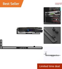Aluminum GPU Support Bracket - Prevent Sagging with Stylish Matte Black Design