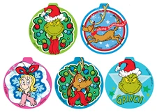 25 (Licensed, Smilemakers) Grinch Stickers, 2.25" x 2.25" each, Party Favors
