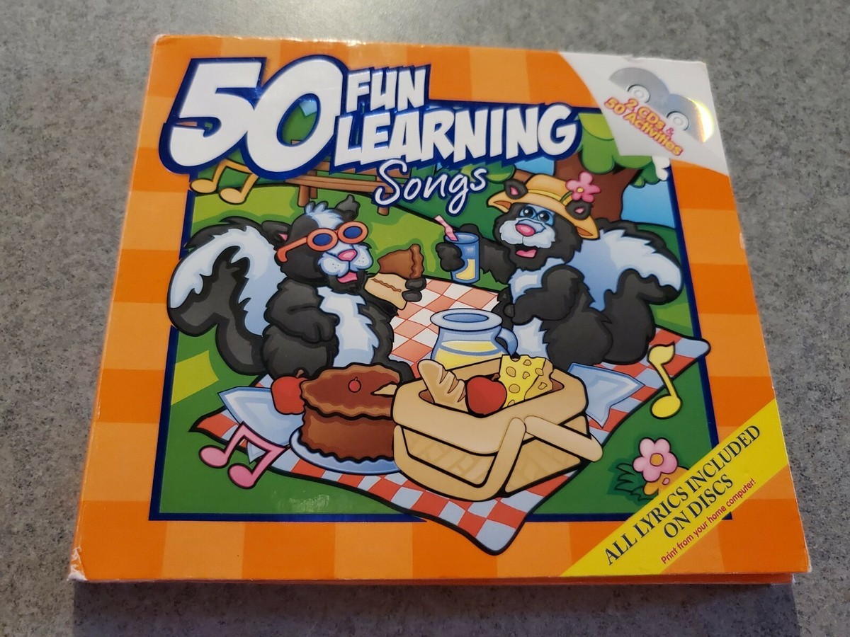 2 CD'S with 50 Fun Learning Songs & Booklet Growing Minds