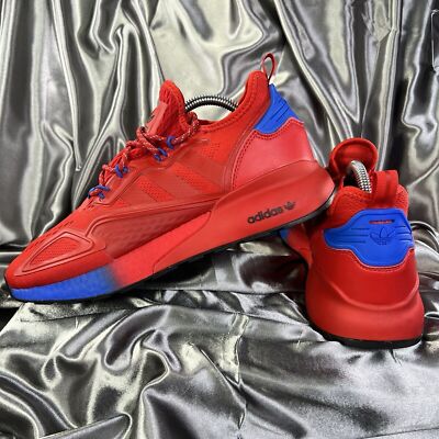 Adidas ZX 2K BOOST Men's 9 Shoes Red Blue Gradient Streetwear Sneakers FZ0994