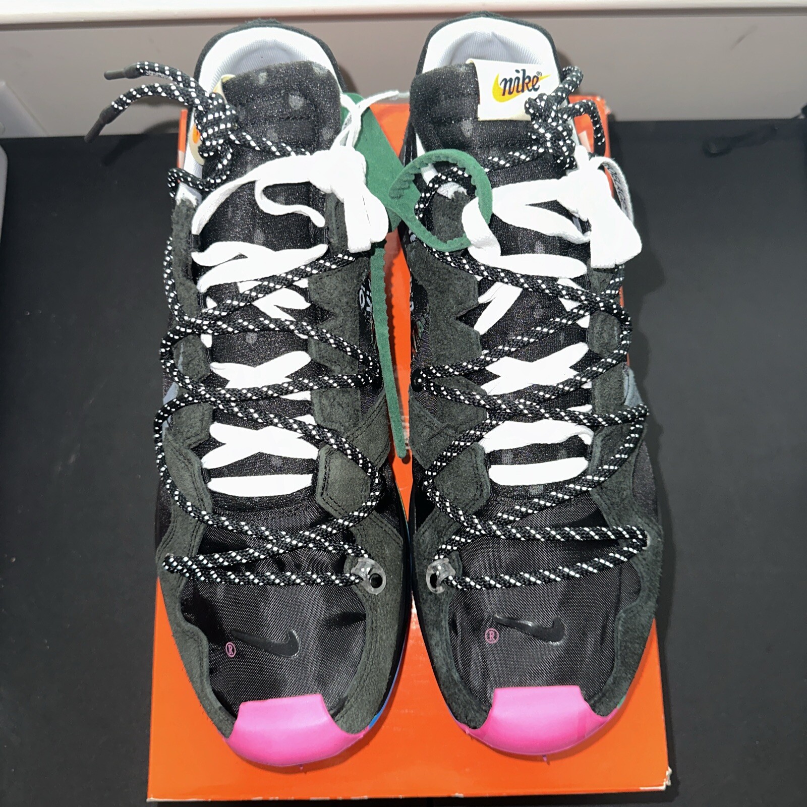 OFF WHITE X NIKE Taglia 13 5 Nike bianco sporco x Air Zoom Terra Kiger 5 atleti in corso nero