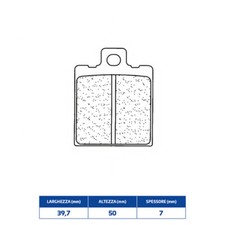 SINTERED REAR BRAKE PADS for Moto Guzzi 750 License Plate 1990-1992