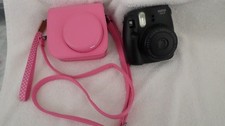 Lot of 2 Fujifilm Instax Mini 9 Hot Pink and Mini 8 Black Instant Film Camera