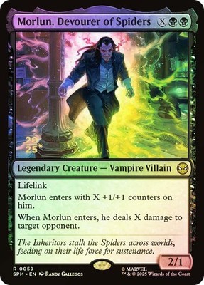 MTG FOIL Morlun, Devourer of Spiders(Prerelease) (Marvel's Spider-Man)  - Promo