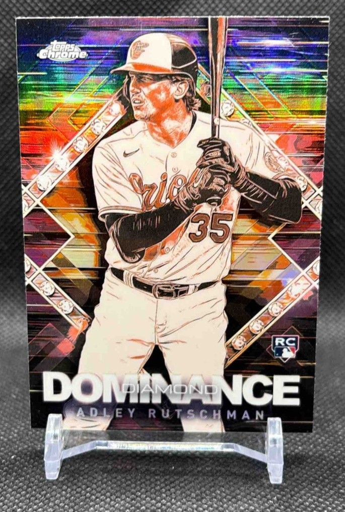 2023 Topps Chrome Update Adley Rutschman #DD-3 Diamond Dominance RC Orioles