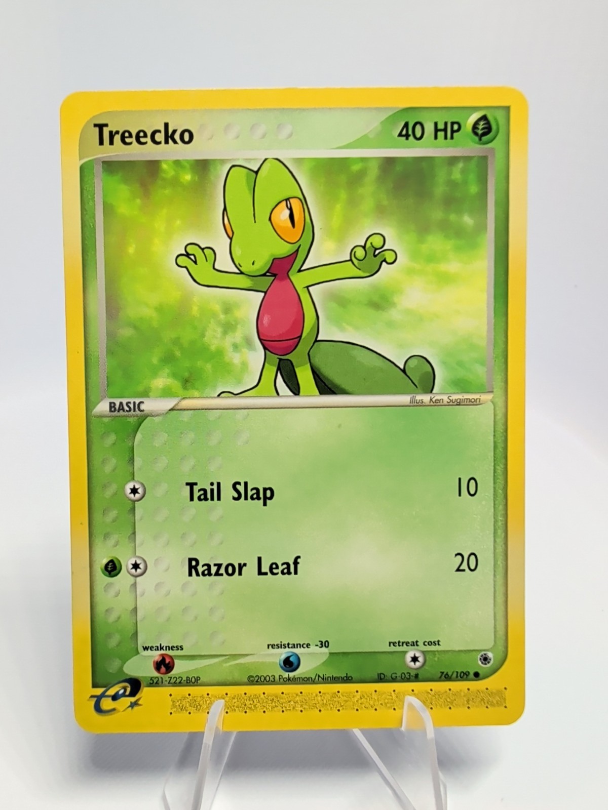 TREECKO 76/109 EX RUBY AND SAPPHIRE POKEMON TCG