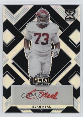 2022 Leaf Metal Draft Black Prismatic /15 Evan Neal #BA-EN1 Rookie Auto RC jg5