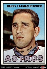 1967 Topps #28 Barry Latman Astros 3 - VG