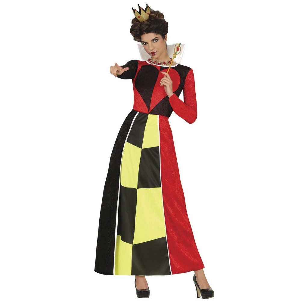 Fiestas Guirca Vestido de Disfraz Diseño Reina de Corazones para Mujer (FG619)