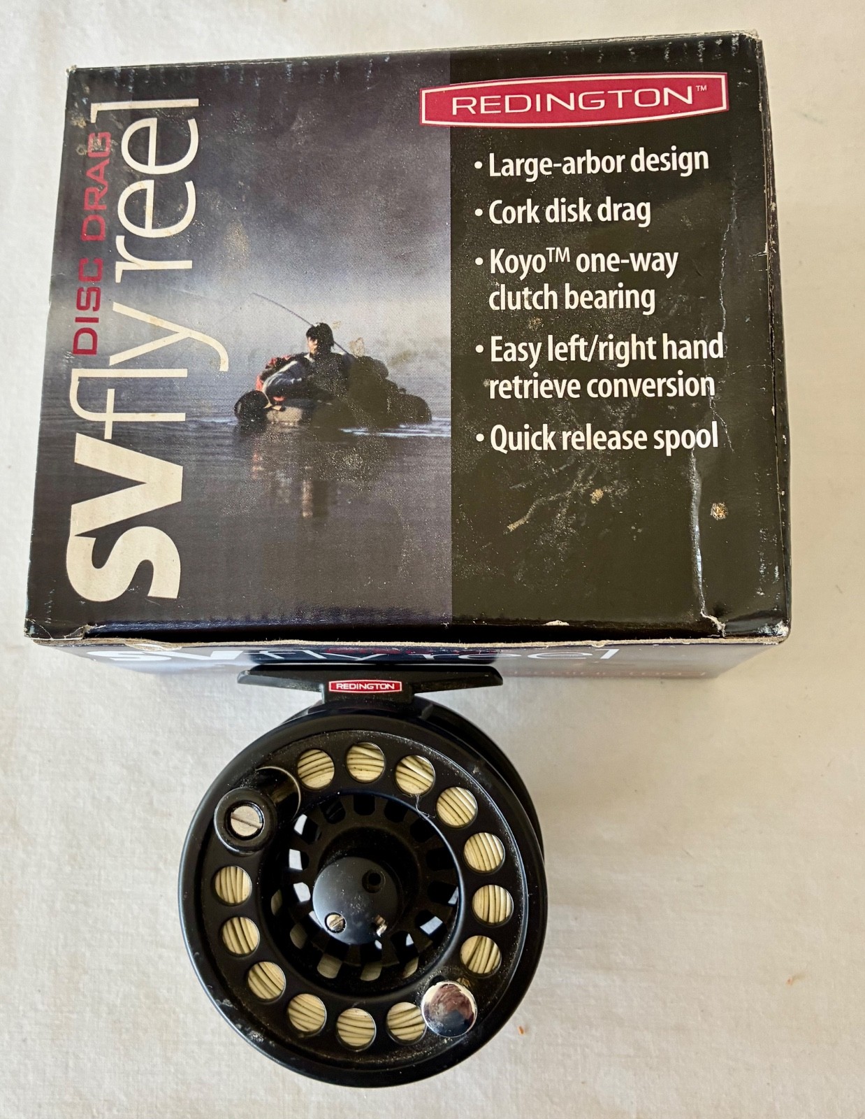 Redington SV1 Fly Reel with Premium 4wt Fly Line & Box &ndash; L