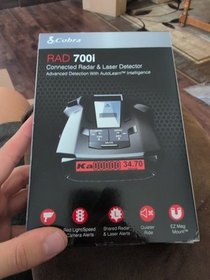 BRAND NEW!! Cobra RAD 700i Radar Laser Detector - Never Opened. Never Used.