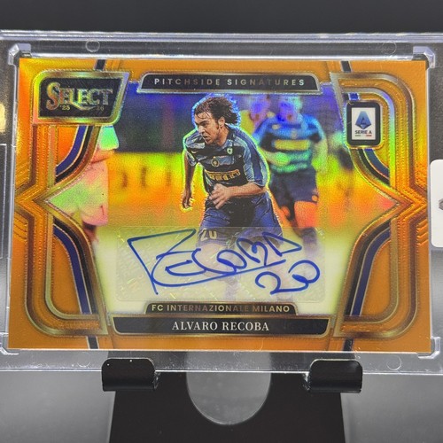 2025-26 Panini Select Alvaro Recoba Orange Prizm Auto /49 Inter Milan Serie A
