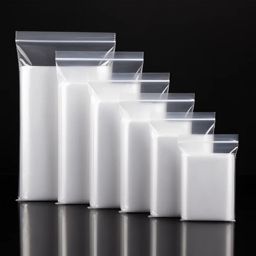 GRIP SEAL BAGS Self Resealable Clear Polythene Poly Plastic Zip Lock All Sizes