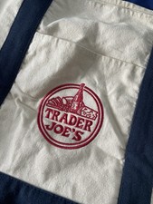 BRAND NEW w/ Tags - Trader Joe  s - Canvas Tote Shopping Bag - LARGE NAVY BLUE