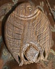 Hand Carved  Wooden Owl Trivet Made In India