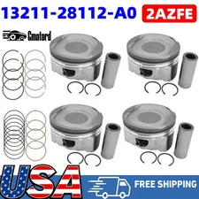 2AZFE Engine Pistons Rings Kit For Toyota Matrix Solara Camry RAV4 Scion tC 2.4L