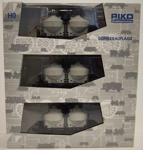 PIKO 58035  SONDERAUFLAGE BENTHEIMER EISENBAHN AG ZEMENTSILOWAGEN 3er SET | Zustand: Neu