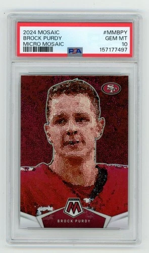 PSA 10 2024 Mosaic Micro Mosaic Brock Purdy 49ers #MM-BPY