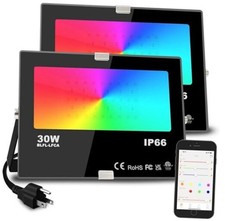 Led Flood Light 30W, 300W Equivalent 3000 LM Outdoor Color Changing Led Stage 2