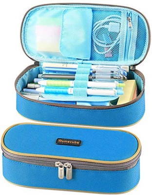 Homecube Pencil Case Big Capacity Pencil Bag Makeup Pen Pouch Durable Students