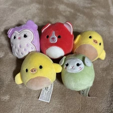 Squishville Mini Squishmallows Lot of 5 - 2” Stuffed Animal Plush Toy