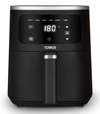 Tower Vortx 4L Single Basket Digital Air Fryer, 1300W, Black, T17205AFR