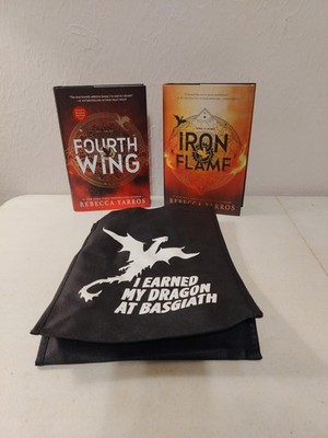 Fourth Wing Holiday Edition & Iron Flame Sprayed Edges With Limited Tote Bag