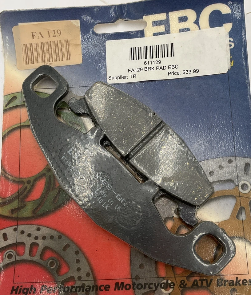 LOTE DE 2 PASTILLAS DE FRENO EBC Sport Carbon X - Delanteras para Kawasaki Eliminator FA129 Foto 2 de 4