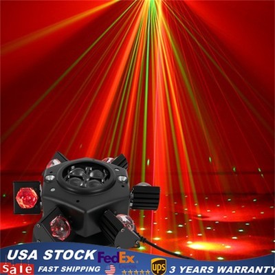6 Arm Bee Eye LED Beam Moving Head Laser Light DJ Lights DMX Stage Effects RGBW