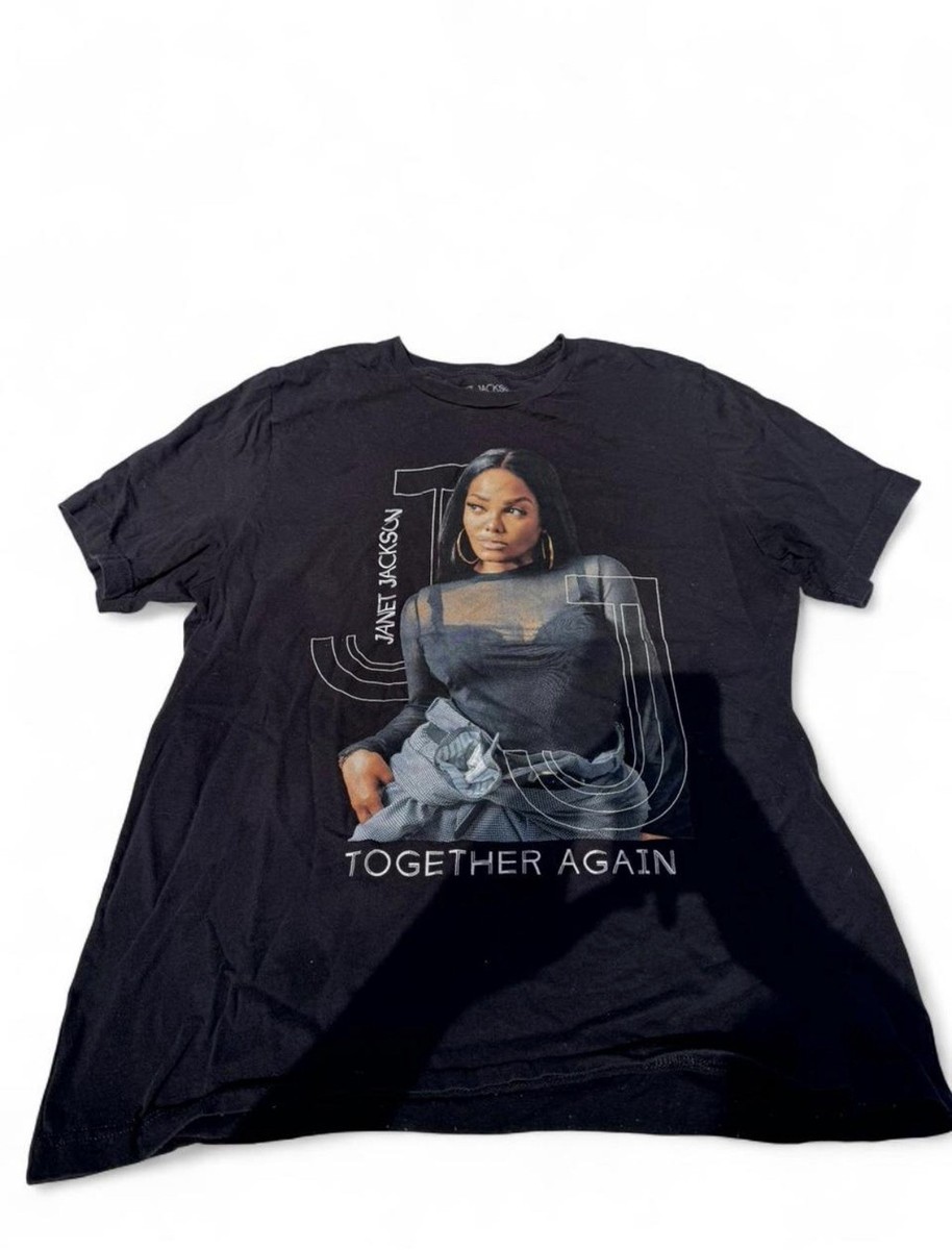Janet Jackson Together Again Tour 2024 Original Rock & Pop Black T