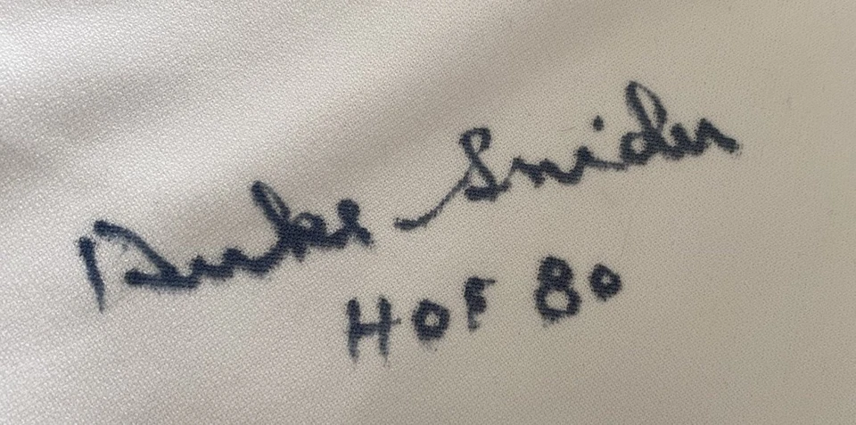 Duke Snider And Maury Wills Autographed Majestic Dodgers Jersey Sewn Logos XL - Image 2 of 4