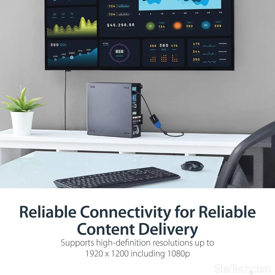 Startech Displayport Male To Female Vga D-Sub Adapter Converter - Image 4 of 4