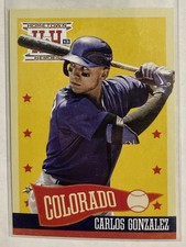 2013 Hometown Heroes Baseball Carlos Gonzalez Card #179 Complete Your Set! ⚾️