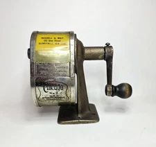 Vintage 1920's APSCO No 2 Pencil Sharpener Made In Chicago IL for Glens Falls NY