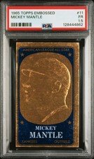 1965 Topps Embossed Baseball Cards 36