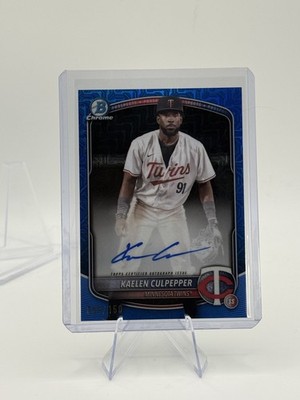 2025 Bowman Chrome - Kaelen Culpepper #BMA-KC Blue Mojo Refractor