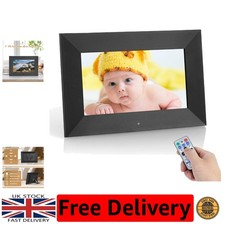 Marco de fotos digital de 7 pulgadas - Pantalla IPS Full HD con calendario y control remoto