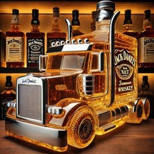 Heavy-Duty Truck Whiskey Decanter – Crystal Glass Liquor Bottle Novelty Bar Gift