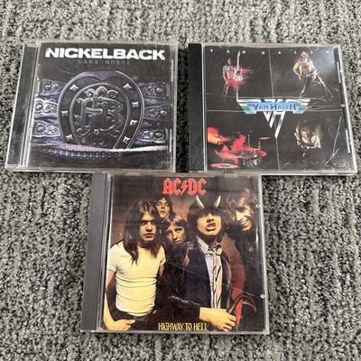 AC/DC Highway To Hell CD Nickelback Van Halen LOT Media Rock