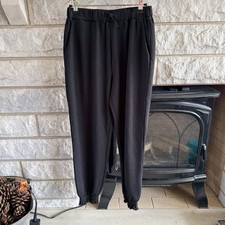 Falls Creek Black Textured Casual Pants Girls 14/16