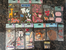 Lot of 12 Jolee's Boutique Scrapbooking Stickers Zoo Animals Baking Baby More