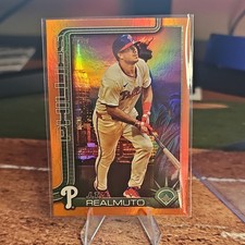 Fanatics 2025 Big Apple JT Realmuto orange /25 along with Base insert 2 card lot