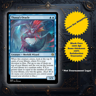 Thassa's Oracle - High Quality Custom Art Playtest card for MTG - Commander EDH