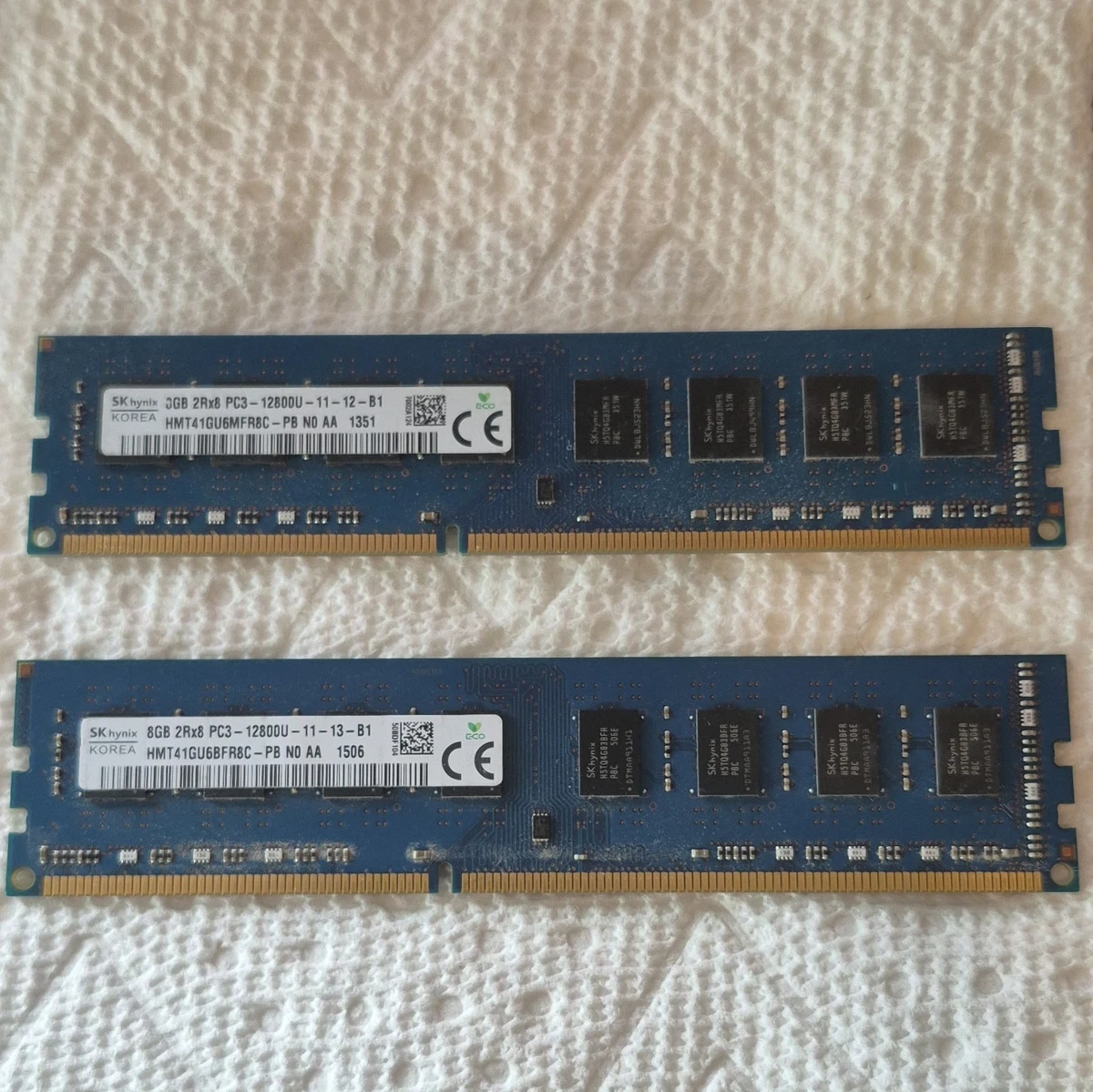 Pc3-12800U (Ddr3-1600) Bus Speed Computer RAM 8 GB Capacity per