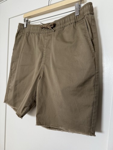 RVCA Week-End Fit Shorts Herren Gr. L hellbraun Gummibund Kordelzug Stretch Taschen - Bild 2 von 14