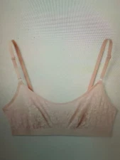 AUDEN ~ Lace Bralettes  ~ SIZE SMALL 34A 34B 32C 36A Lightly Lined Pink Bra