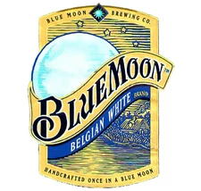 Blue Moon Beer Logo (1995-2001) Weather Resistant Vinyl Sticker/Decal 01