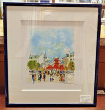 LITHOGRAPHIE Urbain HUCHET Le Moulin Rouge Numerotee 132 1985 Tableau 8MAG 02/12